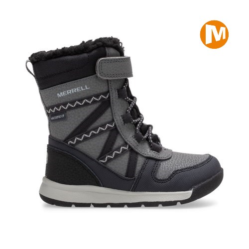 Merrell Snow Crush 2.0 Waterproof Jr. Winterstiefel Kinder Grau [DE-SDRTV]